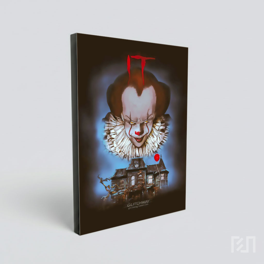 Poster Film IT Pennywise dan Rumah Berhantu
