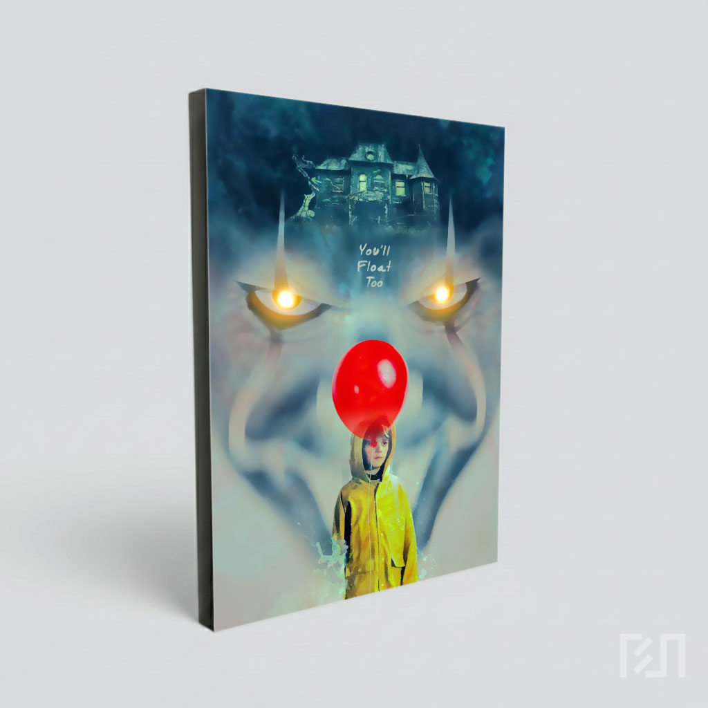 Poster Film It Penwise dengan Balon Merah