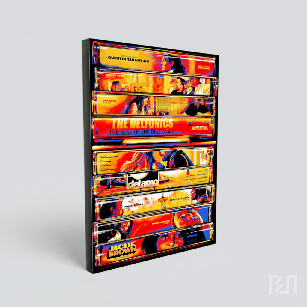 Poster Film Jackie Brown Desain Retro