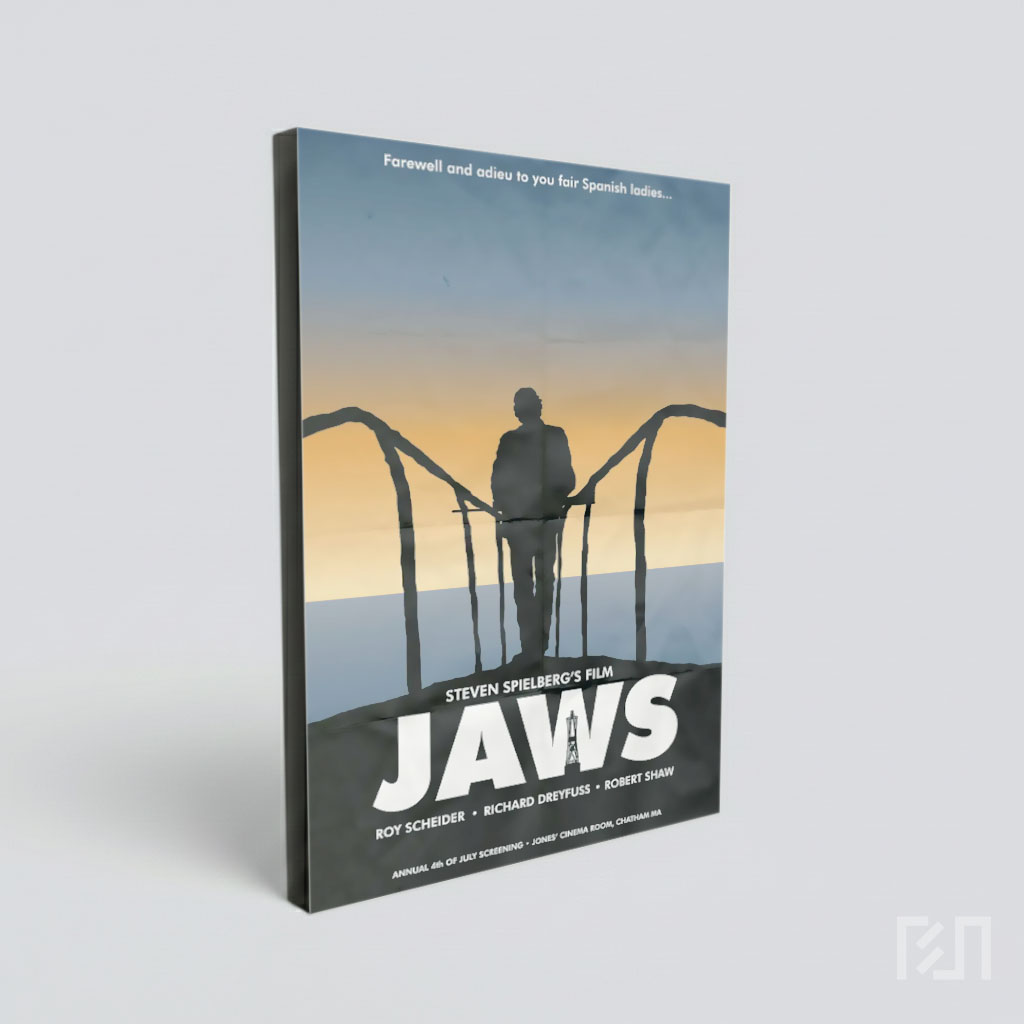 Poster Film Jaws Karya Steven Spielberg