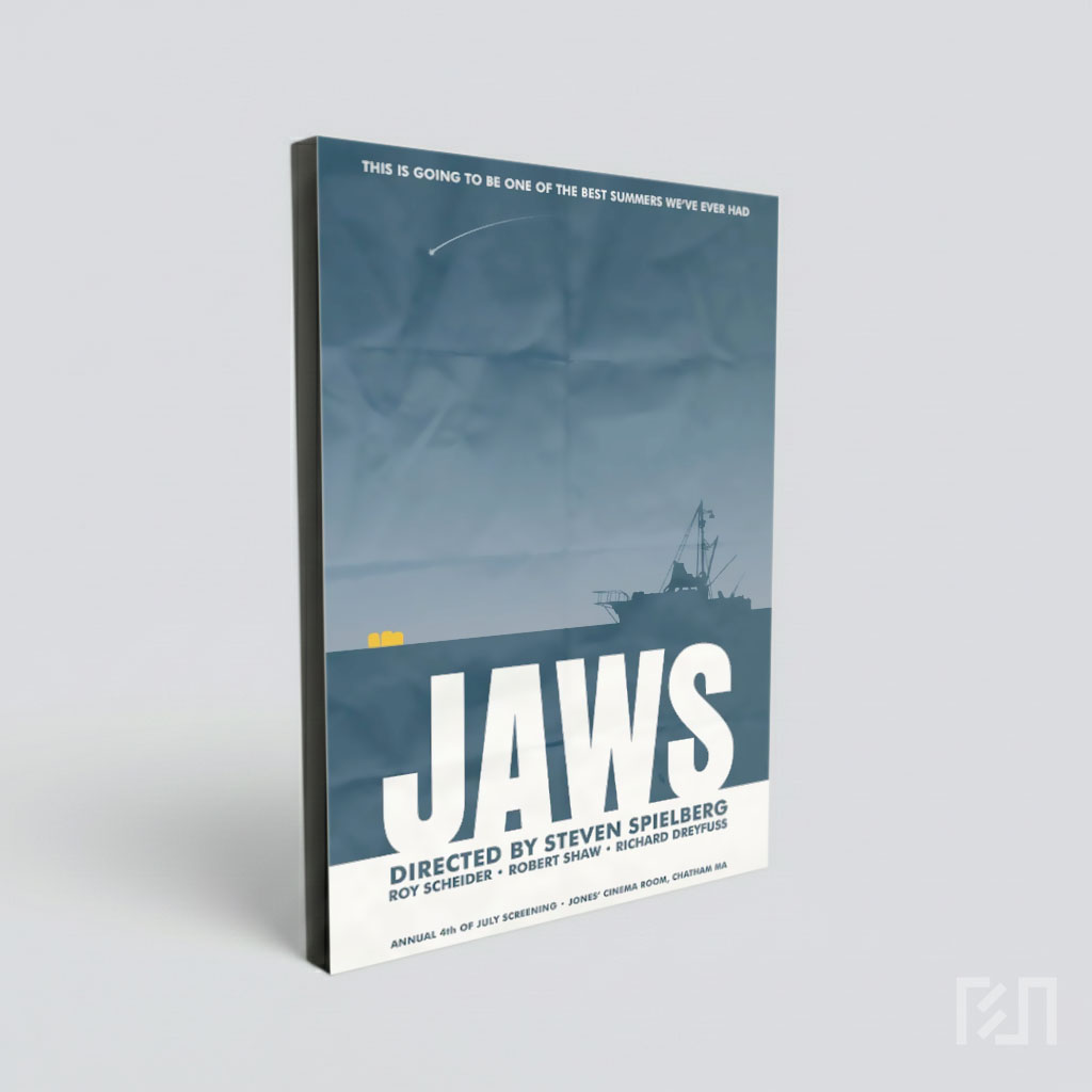 Poster Film Jaws Minimalis