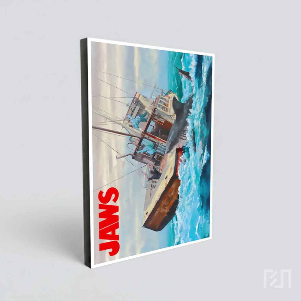 Poster Film Jaws: Serangan Hiu pada Kapal Orca