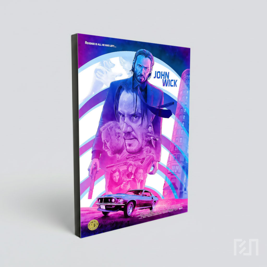 Poster Film John Wick Seni Ilustrasi