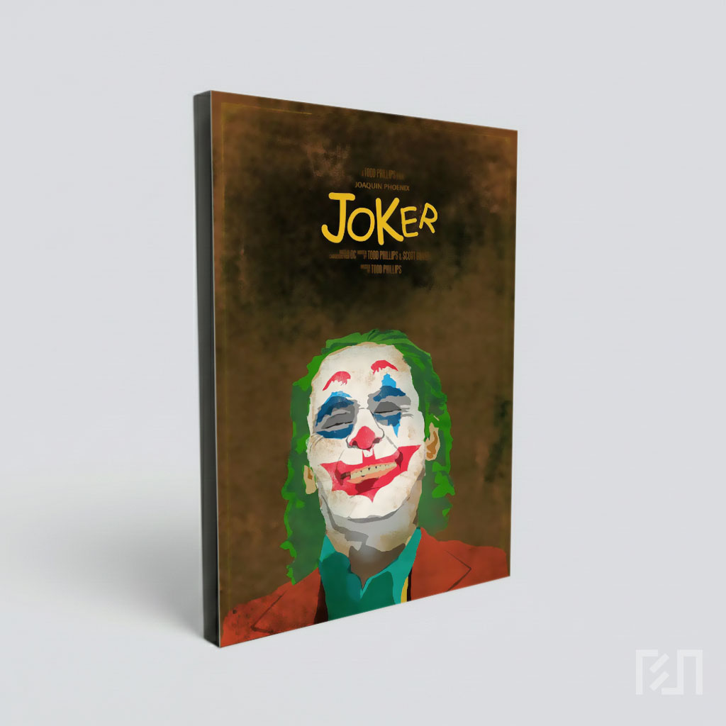 Poster Film Joker (2019) - Seni Ilustrasi Minimalis