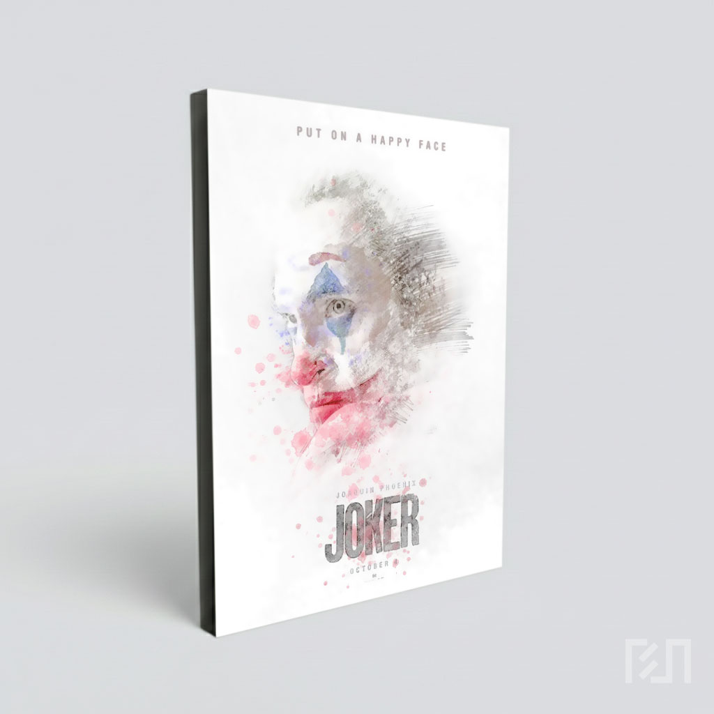 Poster Film Joker Joaquin Phoenix Gaya Sketsa