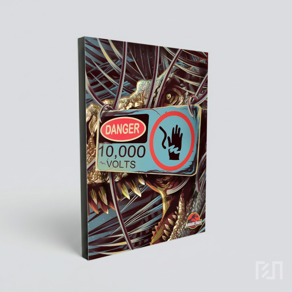 Poster Film Jurassic Park 10,000 Volts