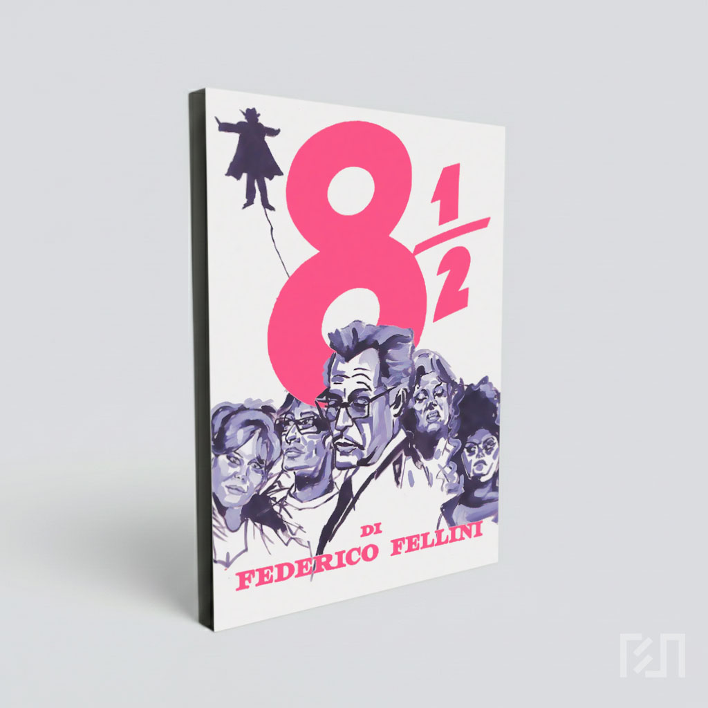 Poster Film Klasik 8 1/2 Karya Federico Fellini