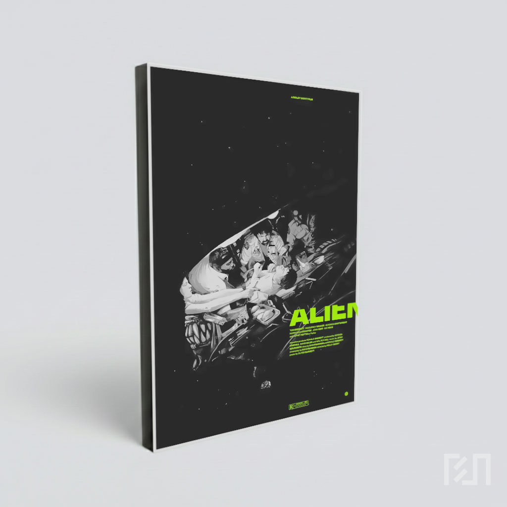 Poster Film Klasik Alien Karya Oliver Barrett