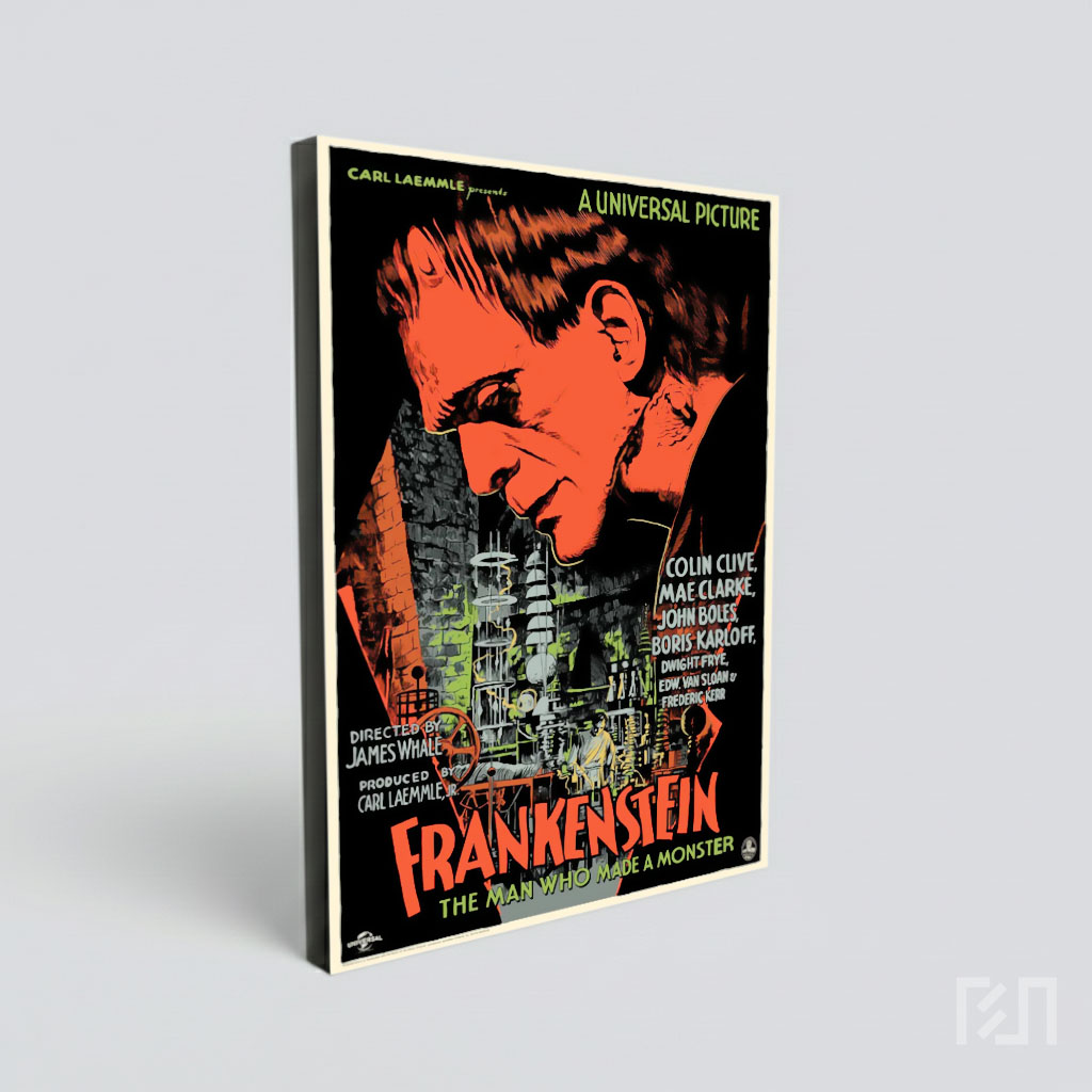 Poster Film Klasik Frankenstein 1931 Boris Karloff