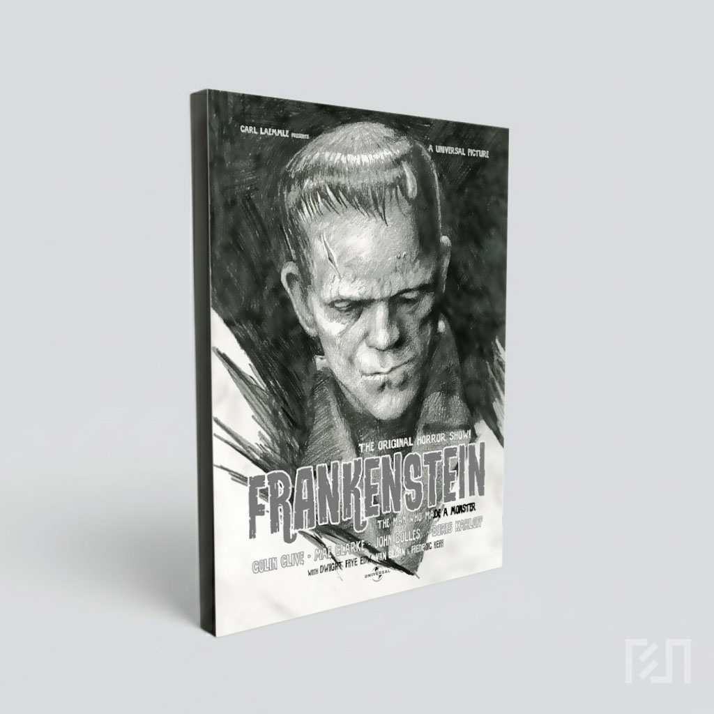 Poster Film Klasik Frankenstein Boris Karloff