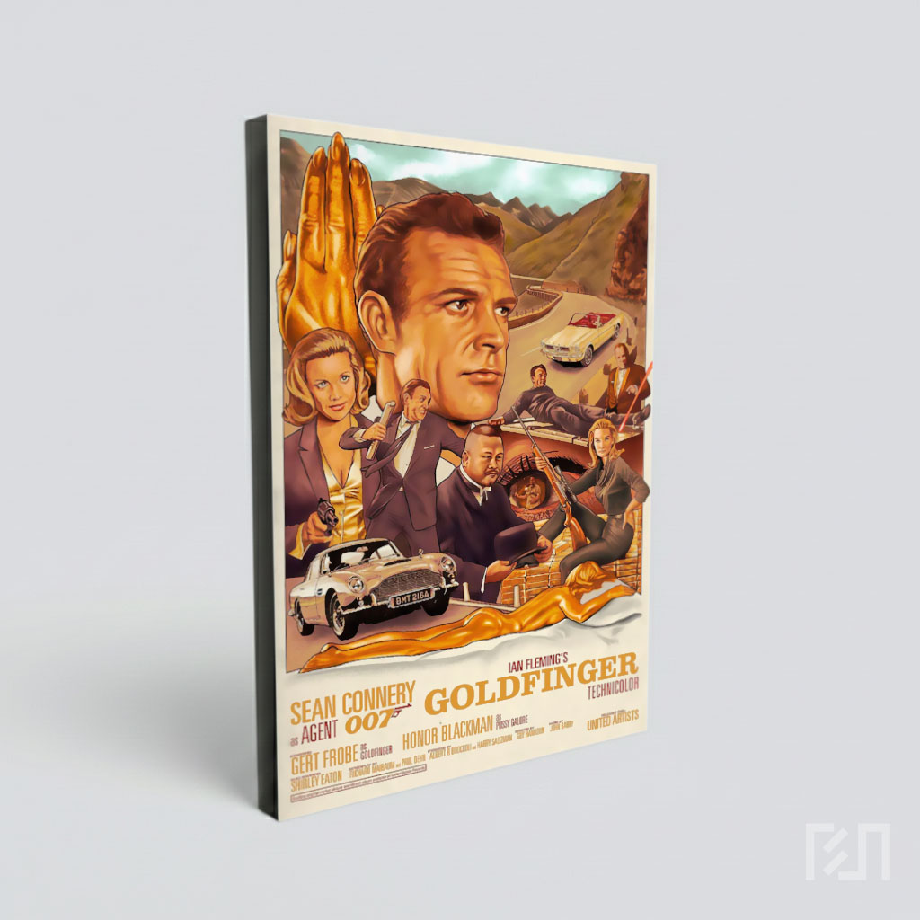 Poster Film Klasik Goldfinger James Bond