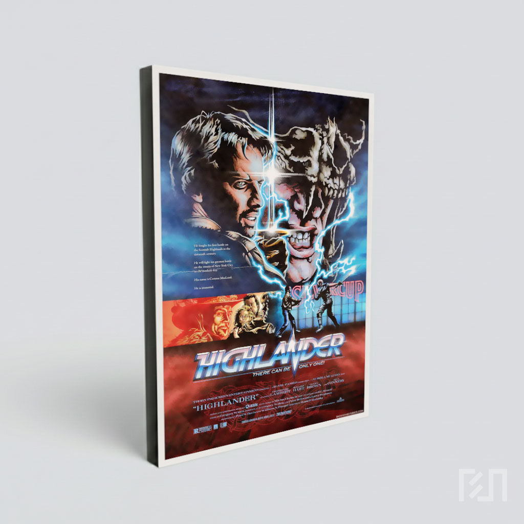Poster Film Klasik Highlander (1986)