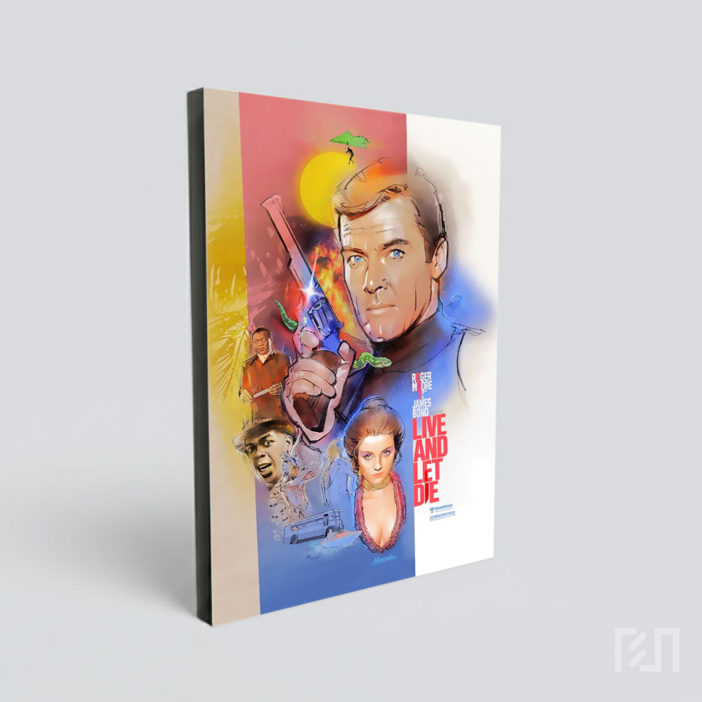Poster Film Klasik James Bond Live and Let Die