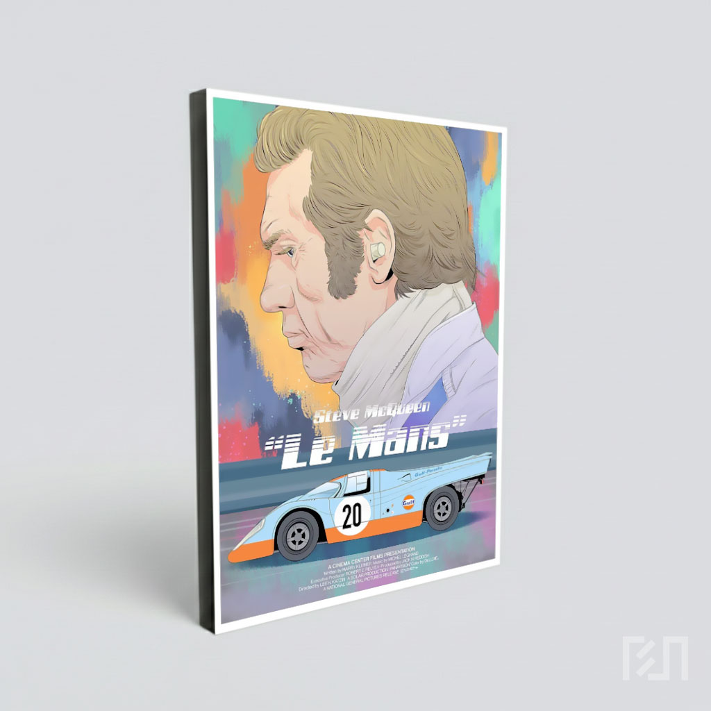Poster Film Klasik Le Mans Steve McQueen
