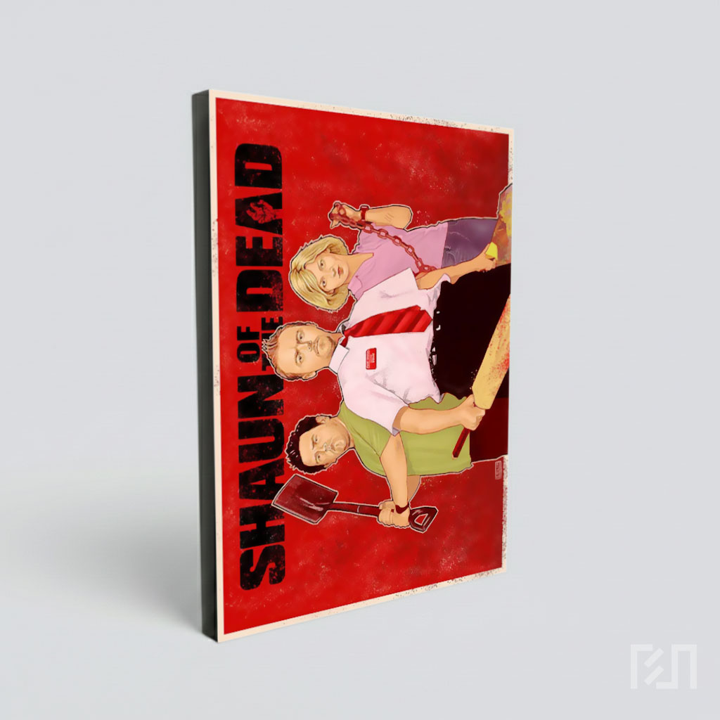 Poster Film Komedi Horor Shaun of the Dead