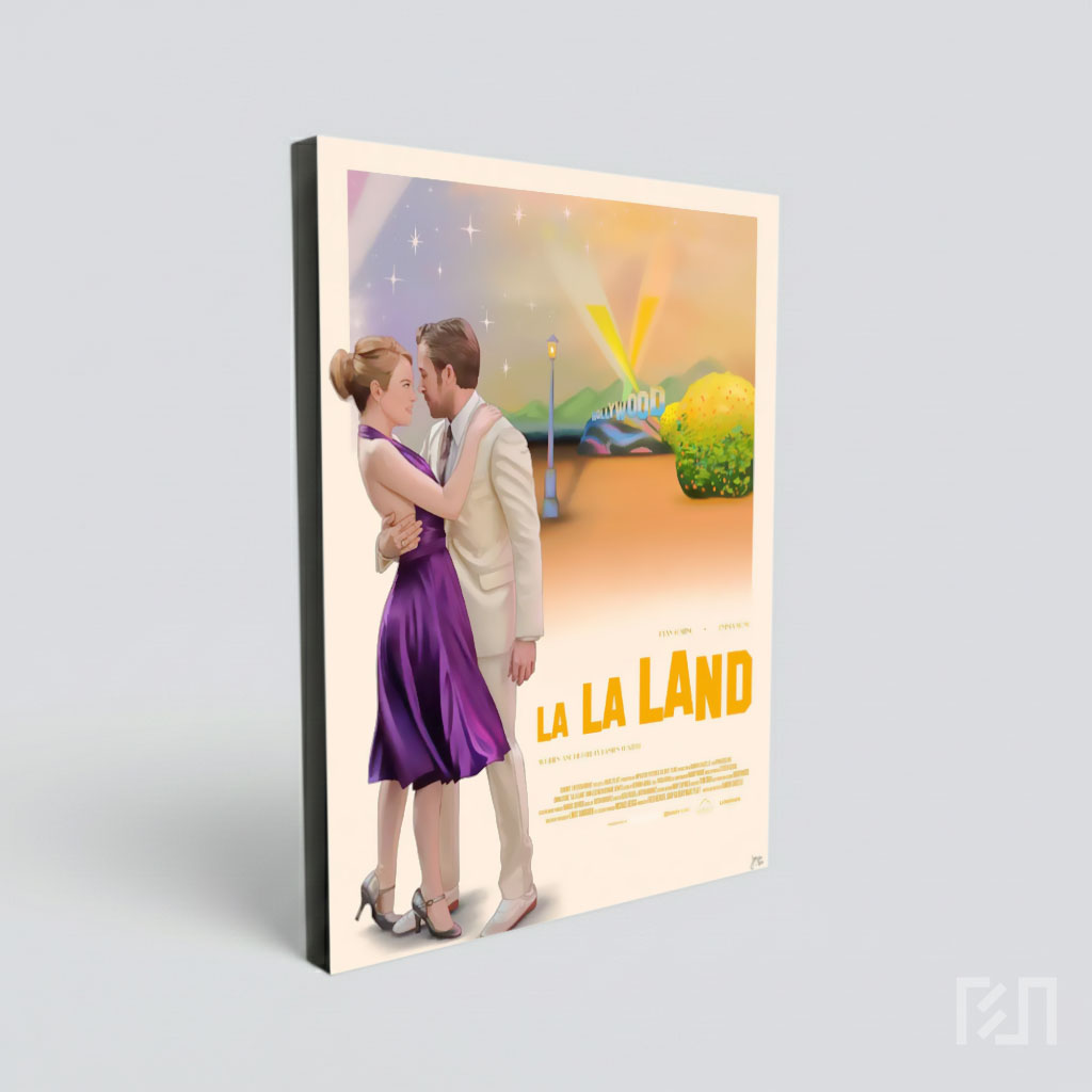 Poster Film La La Land: Ilustrasi Romantis