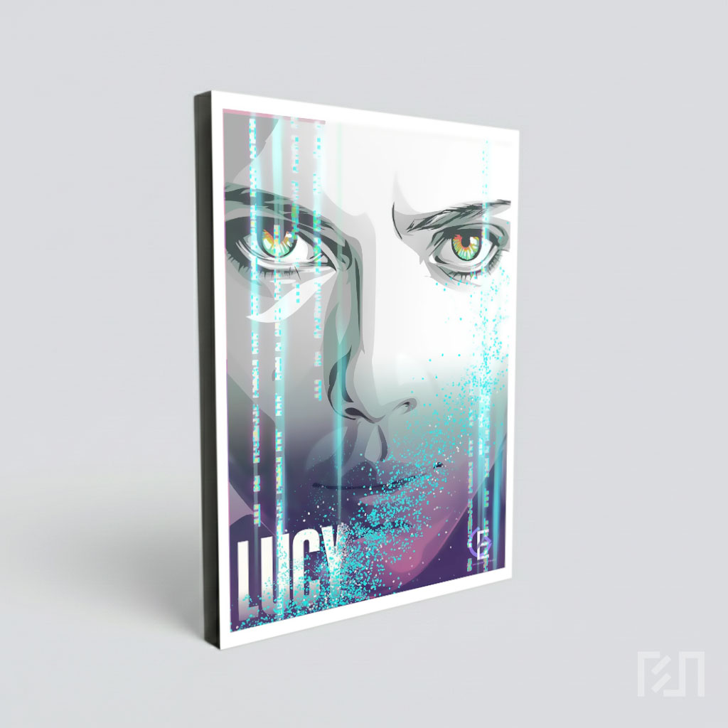 Poster Film Lucy: Sci-Fi Thriller Ikonik