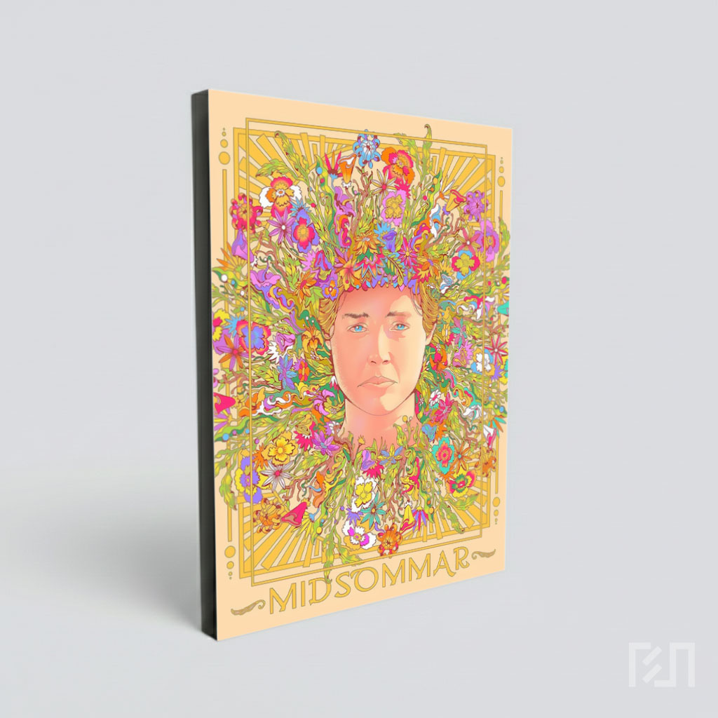 Poster Film Midsommar - Ilustrasi Seni Floral