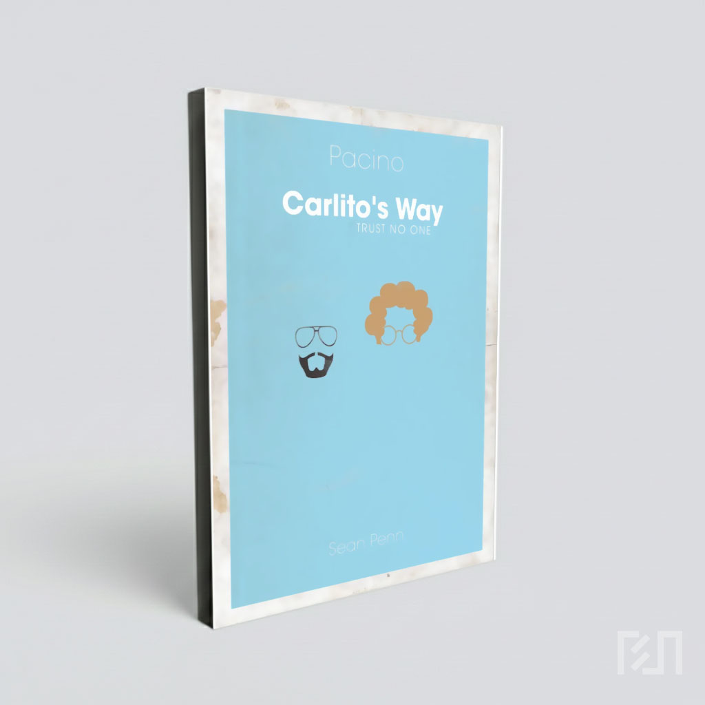 Poster Film Minimalis Carlito's Way