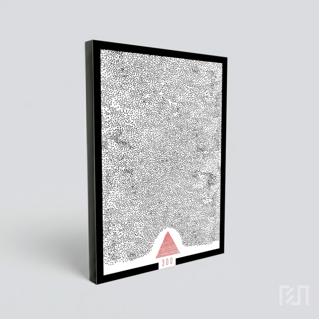 Poster Film Minimalis dengan Titik Hitam
