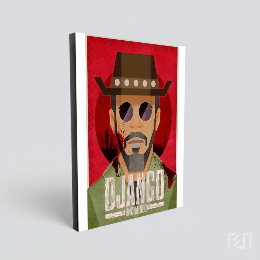 Poster Film Minimalis Django Unchained