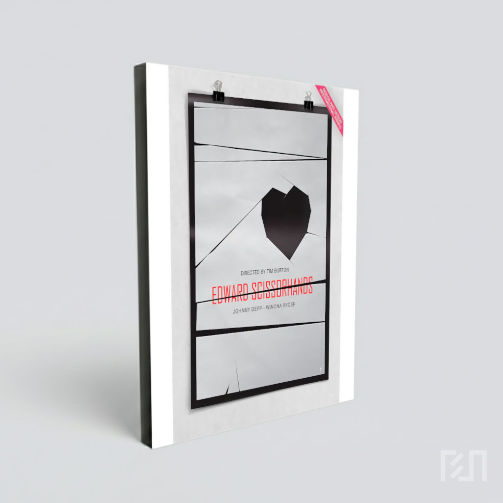 Poster Film Minimalis Edward Scissorhands