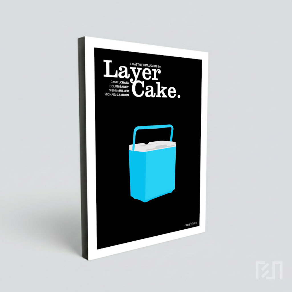 Poster Film Minimalis Layer Cake