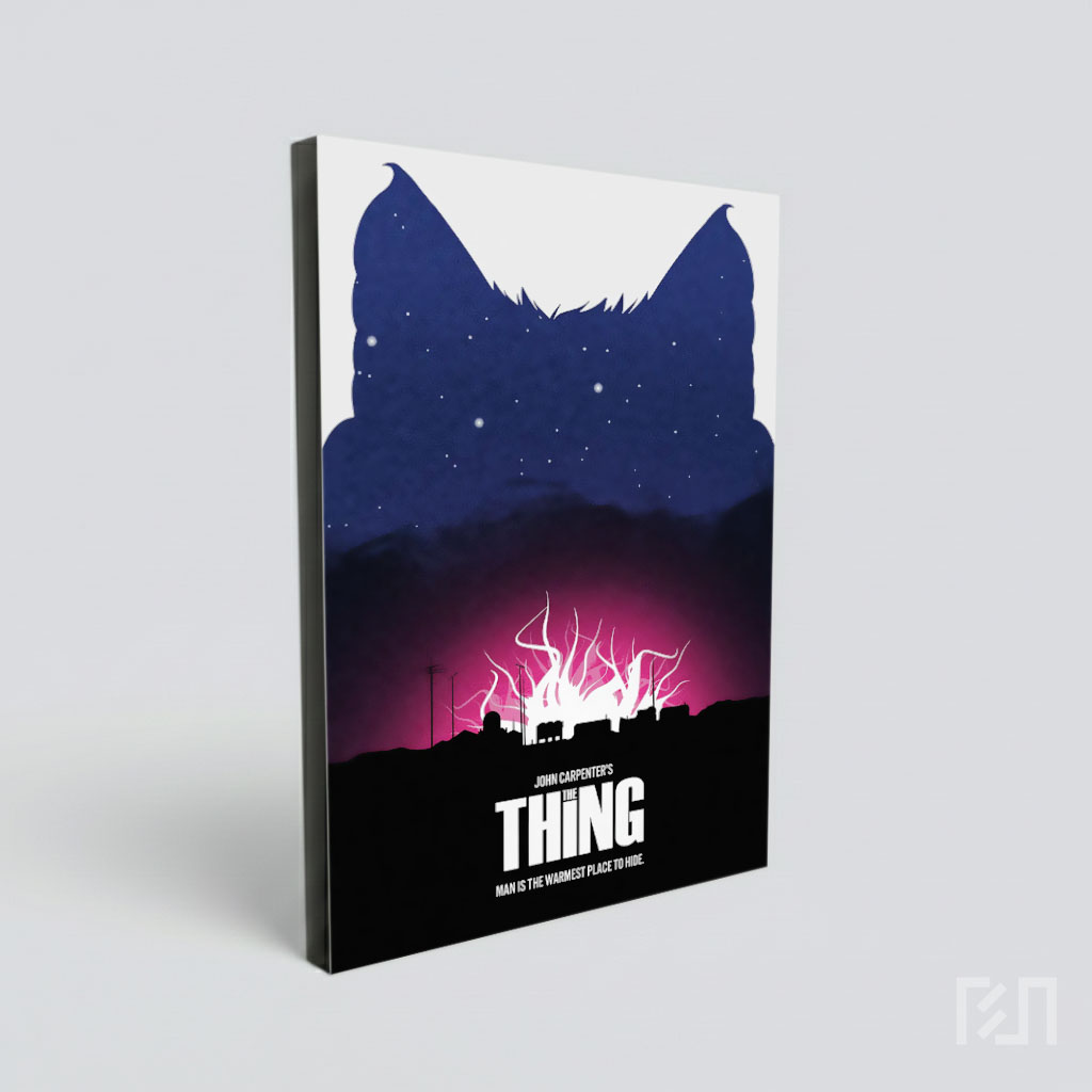 Poster Film Minimalis The Thing Karya John Carpenter