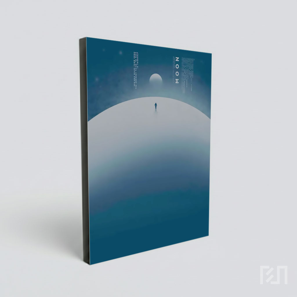 Poster Film Moon (2009) Minimalis