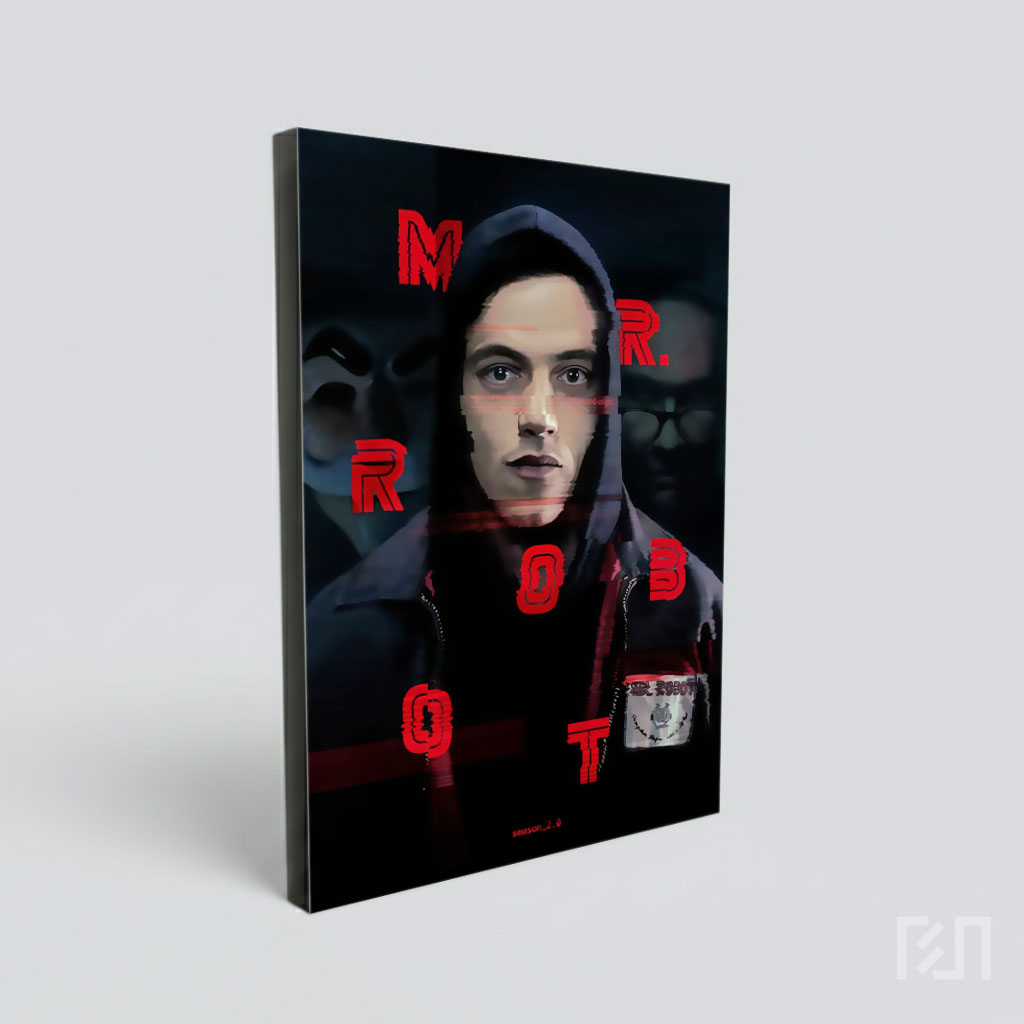 Poster Film Mr. Robot dengan Elliot Alderson