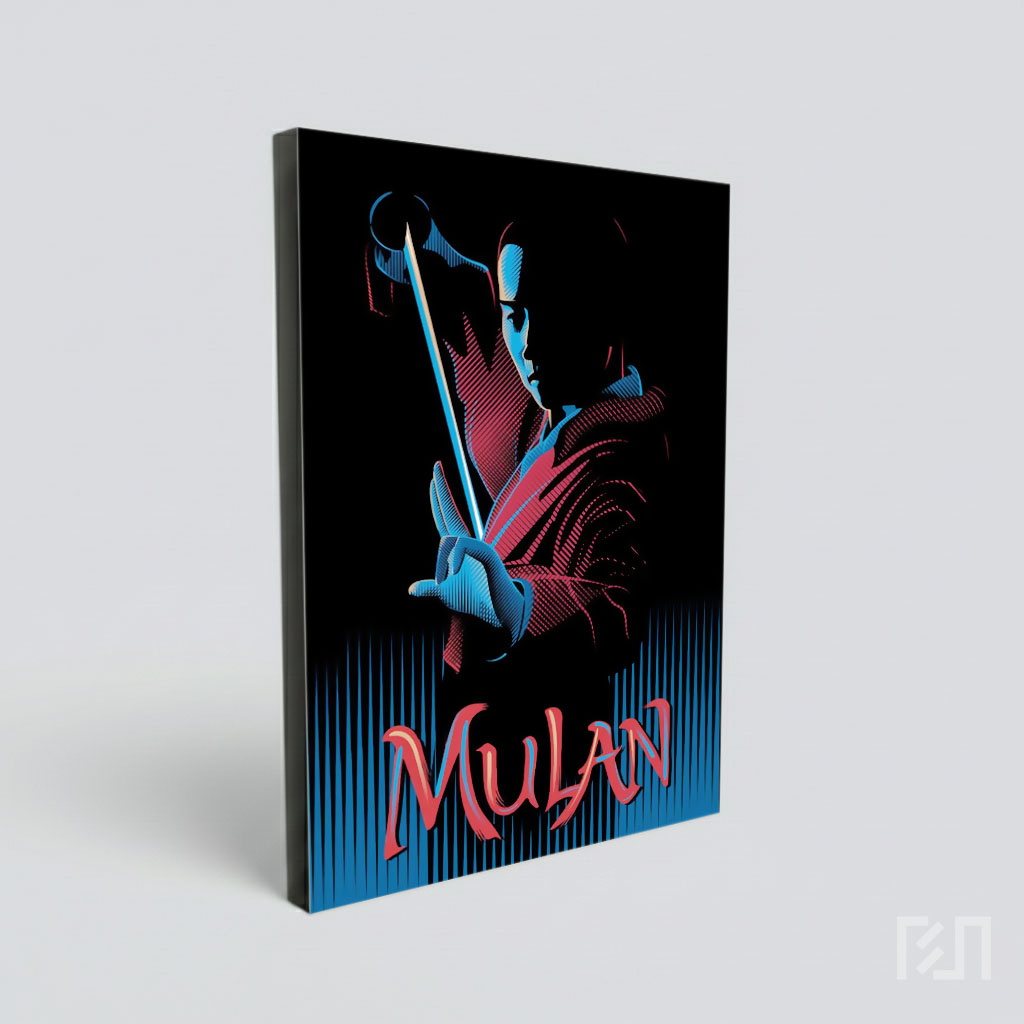 Poster Film Mulan Gaya Seni Grafis