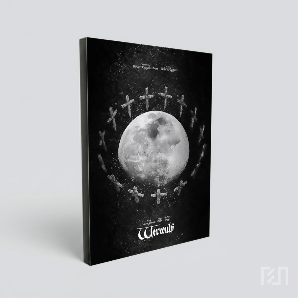 Poster Film Nosferatu Lingkaran Salib dan Bulan