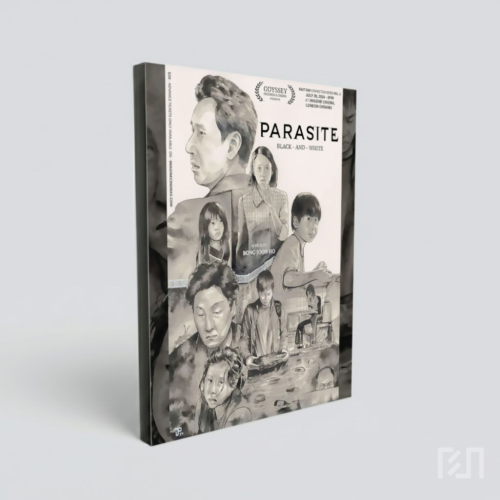 Poster Film Parasite Black and White