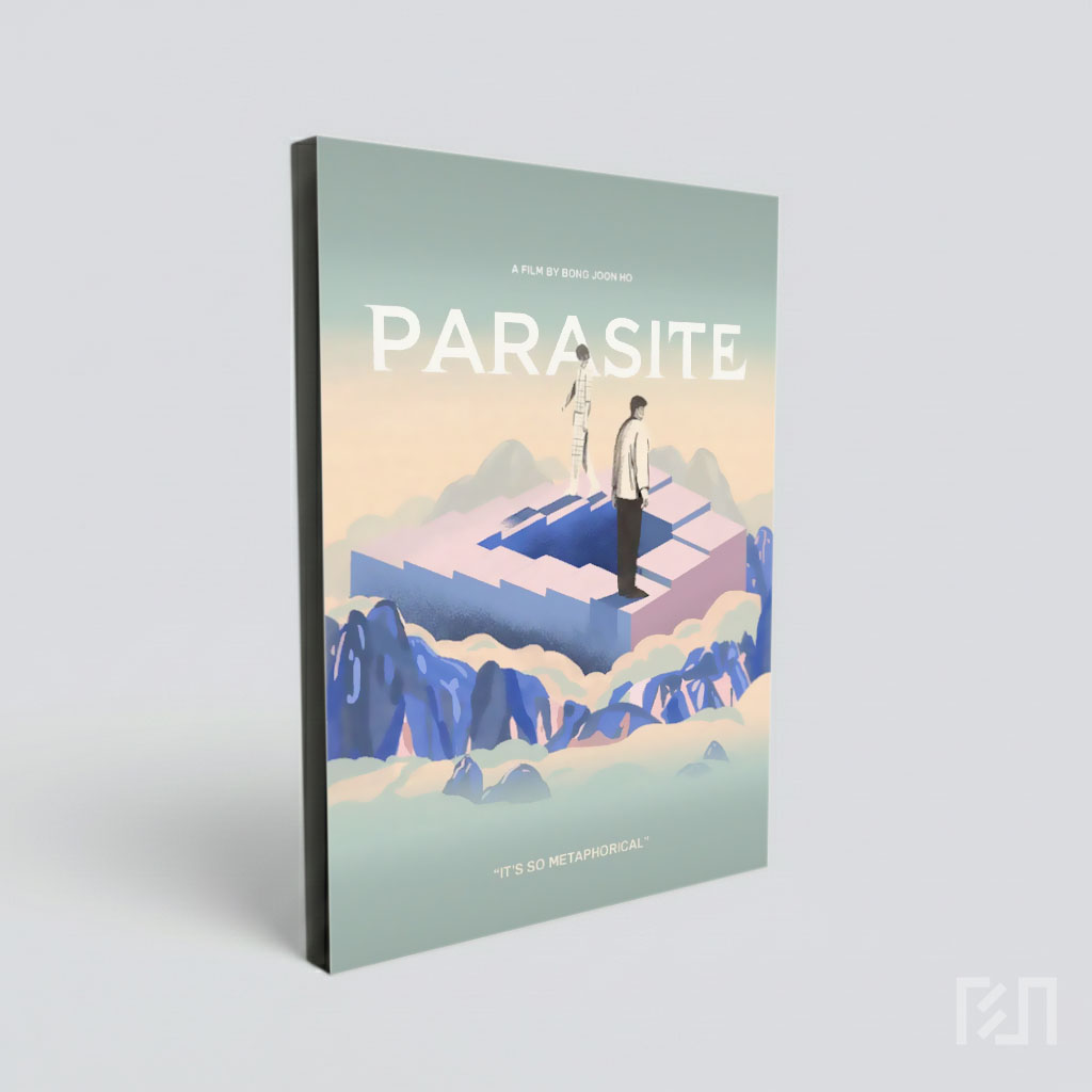 Poster Film Parasite Seni Ilustrasi