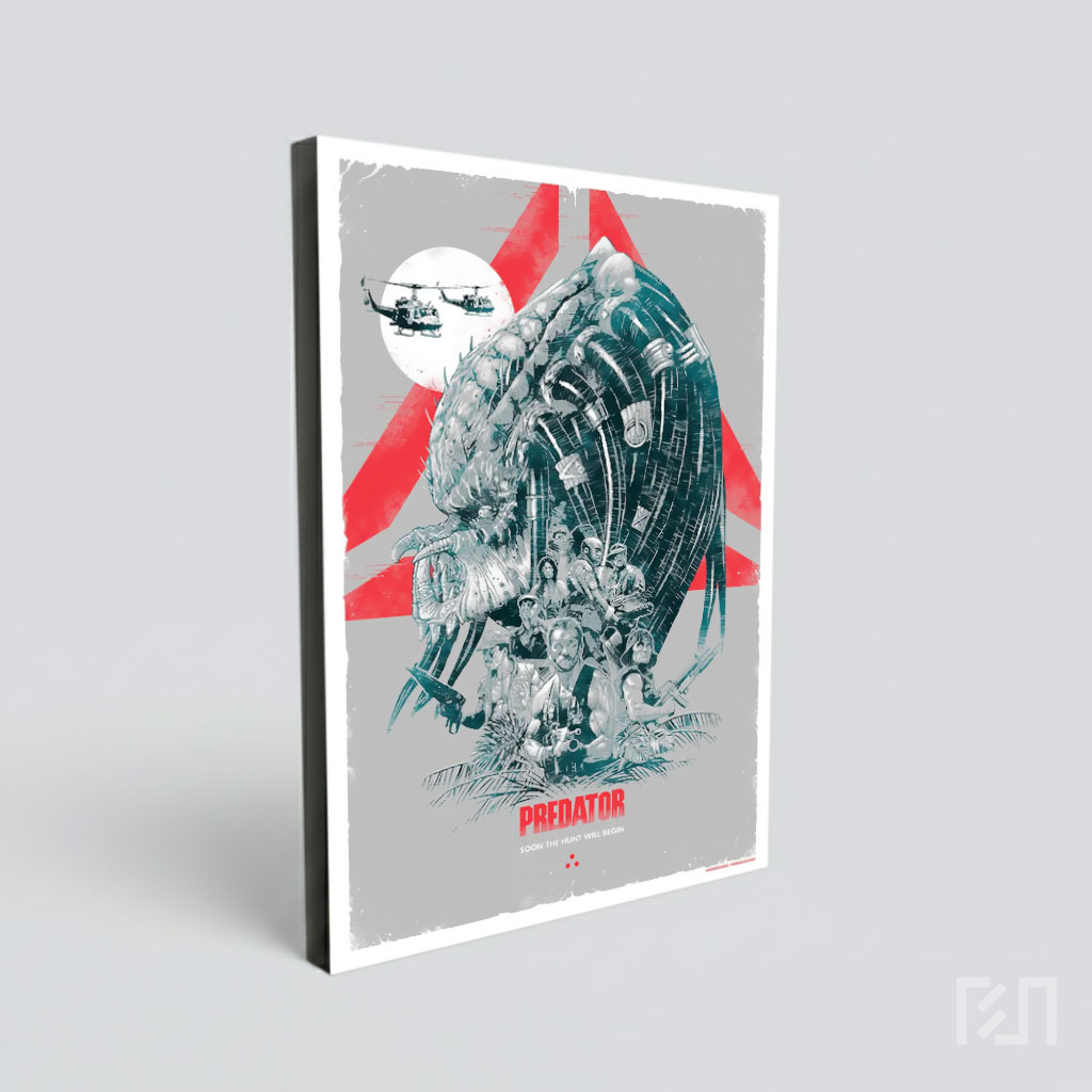 Poster Film Predator Seni Ilustrasi