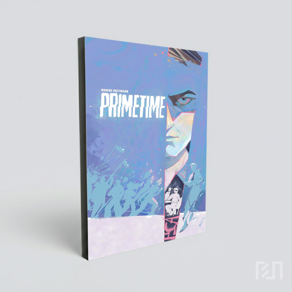 Poster Film Primetime dengan Ilustrasi Seni Unik