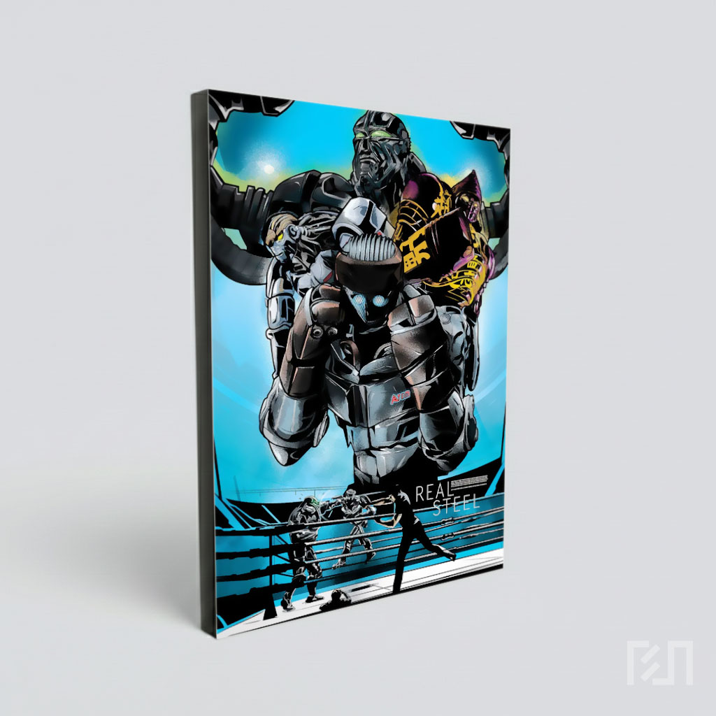Poster Film Real Steel: Robot Petarung Ikonik