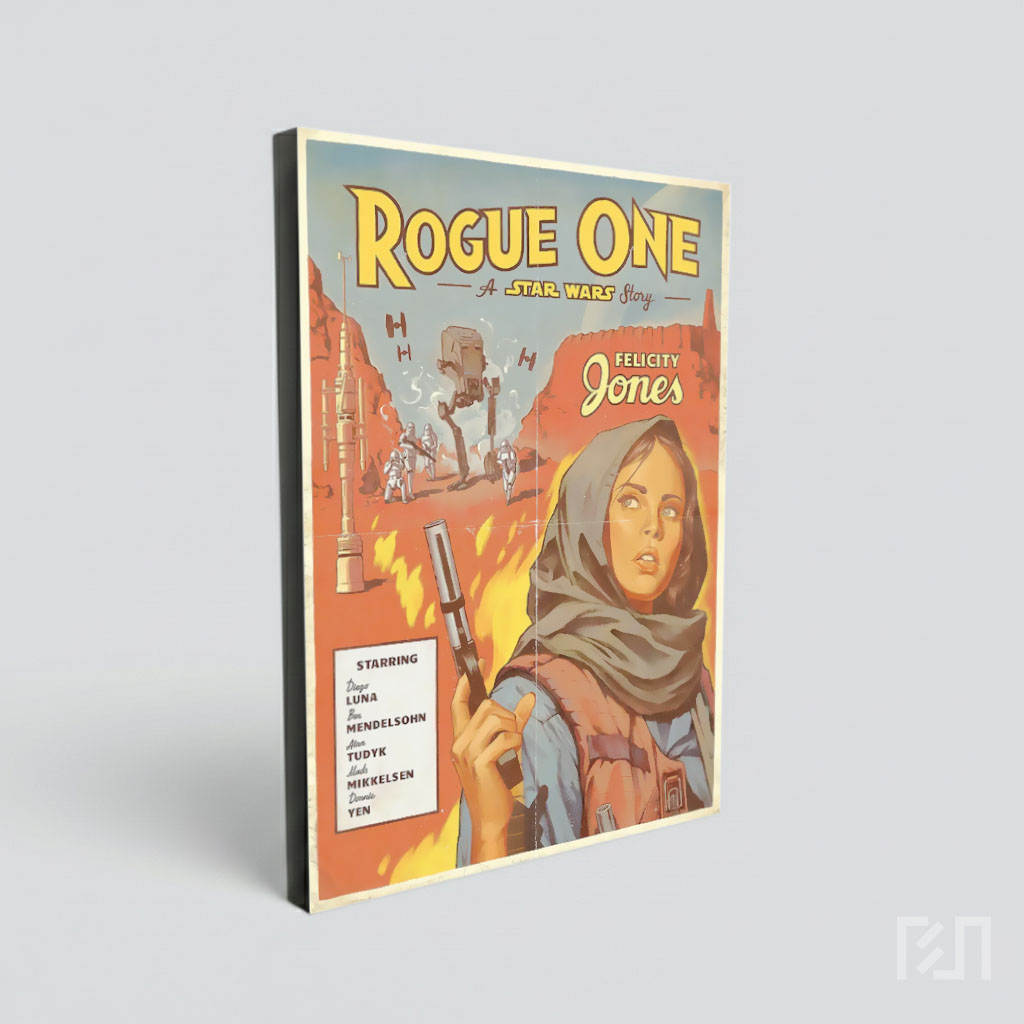 Poster Film Retro Star Wars Rogue One