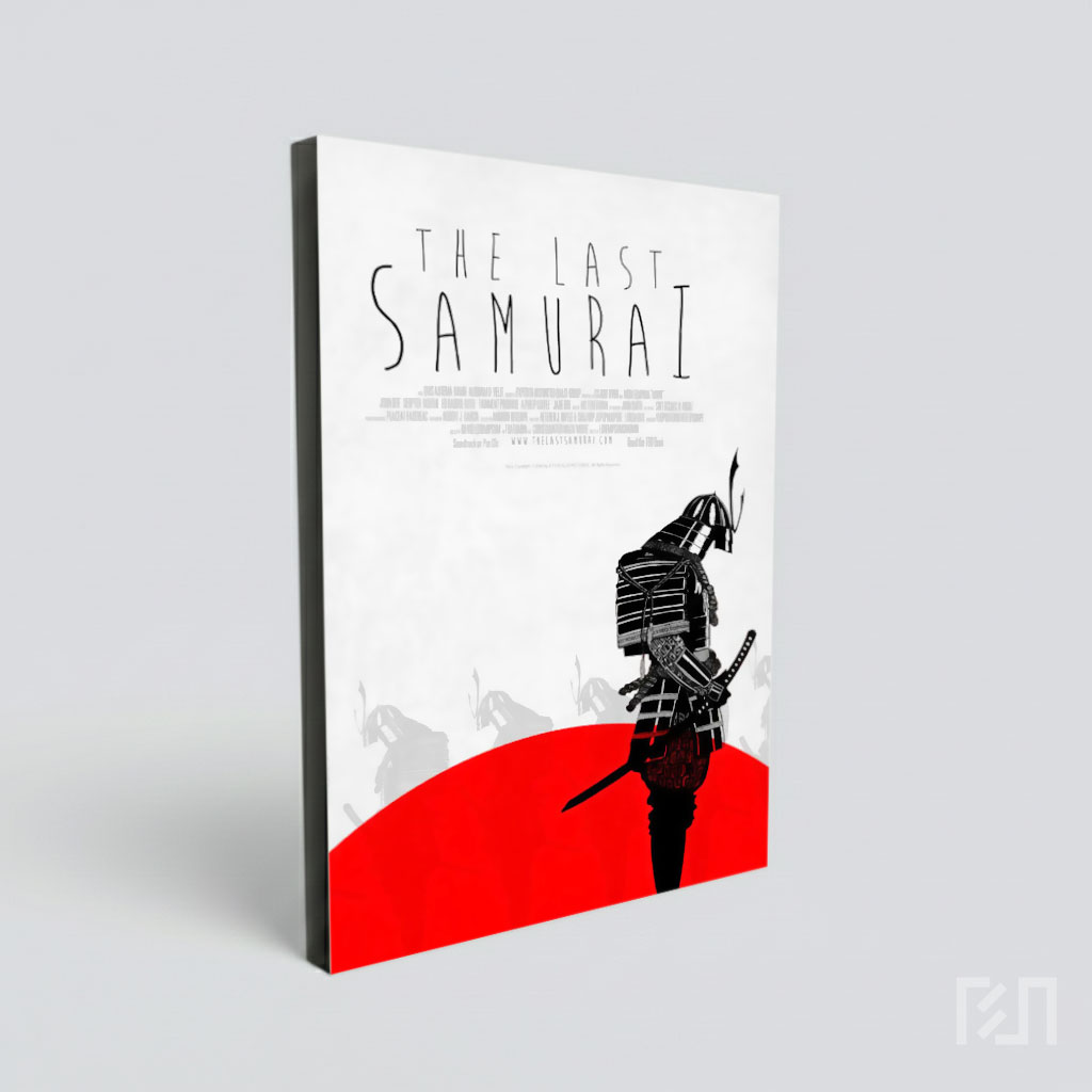 Poster Film Samurai - Ilustrasi Prajurit Jepang