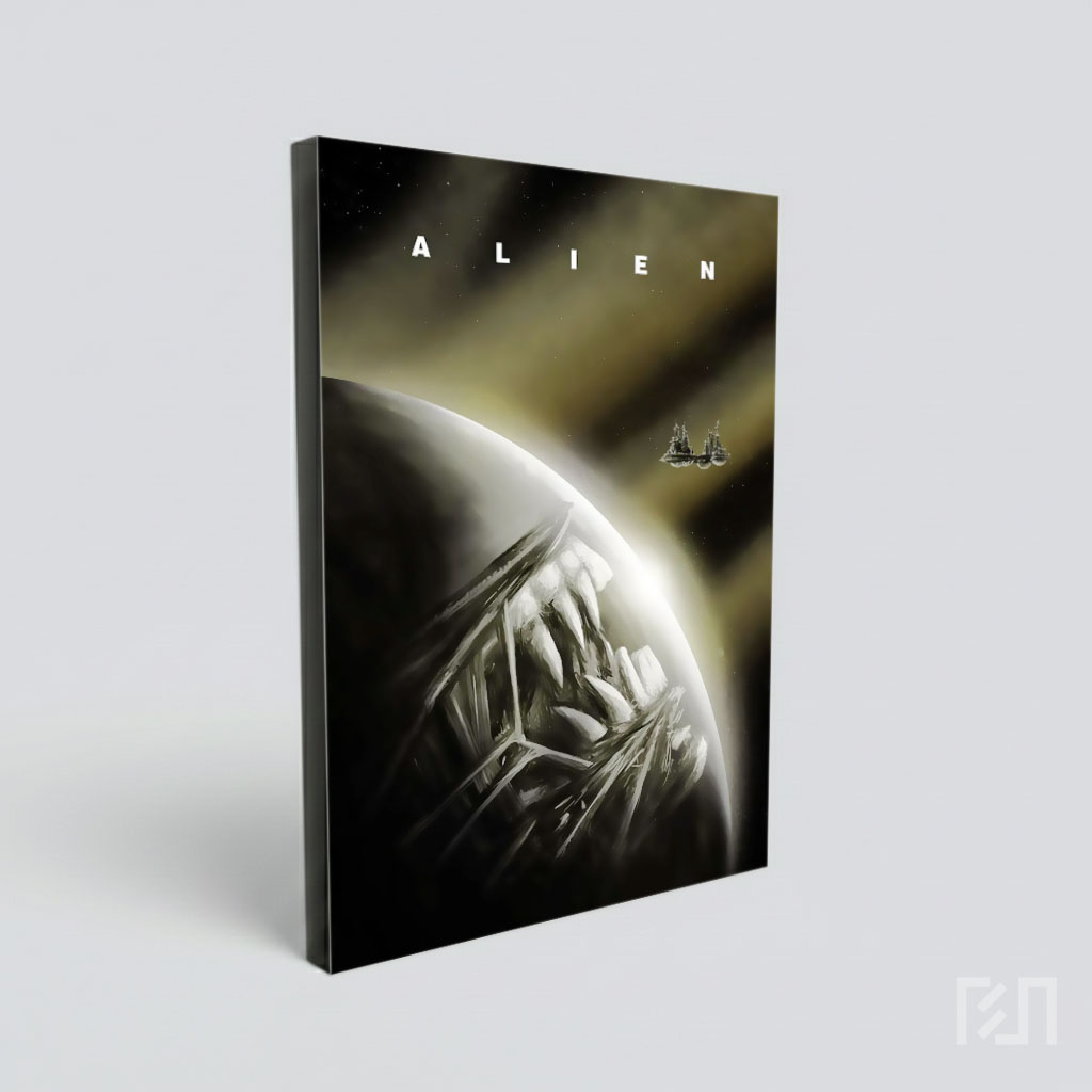 Poster Film Sci-Fi Horor Alien Menyeramkan