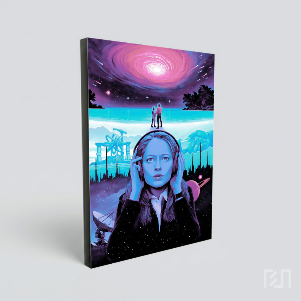 Poster Film Sci-Fi Konten Fiksi Ilmiah