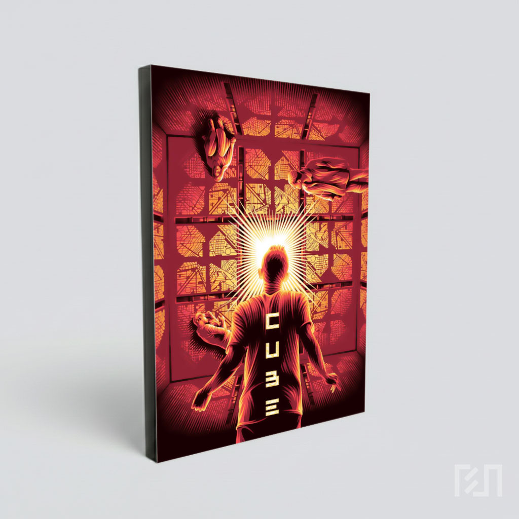 Poster Film Sci-Fi Thriller Cube