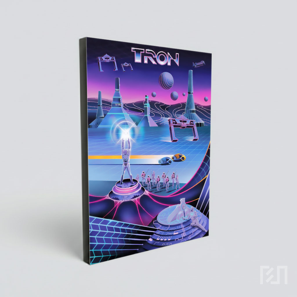 Poster Film Sci-Fi Tron 1982 Classic Retro Synthwave