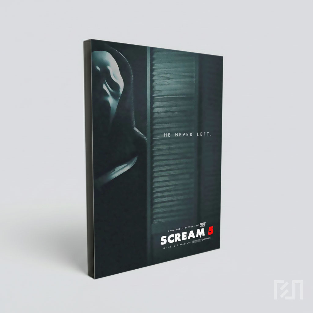 Poster Film Scream: He Never Left