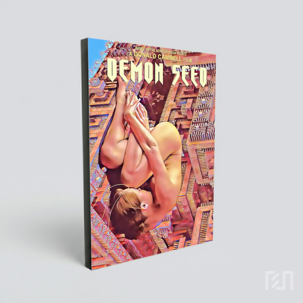 Poster Film Seni Abstrak Figural
