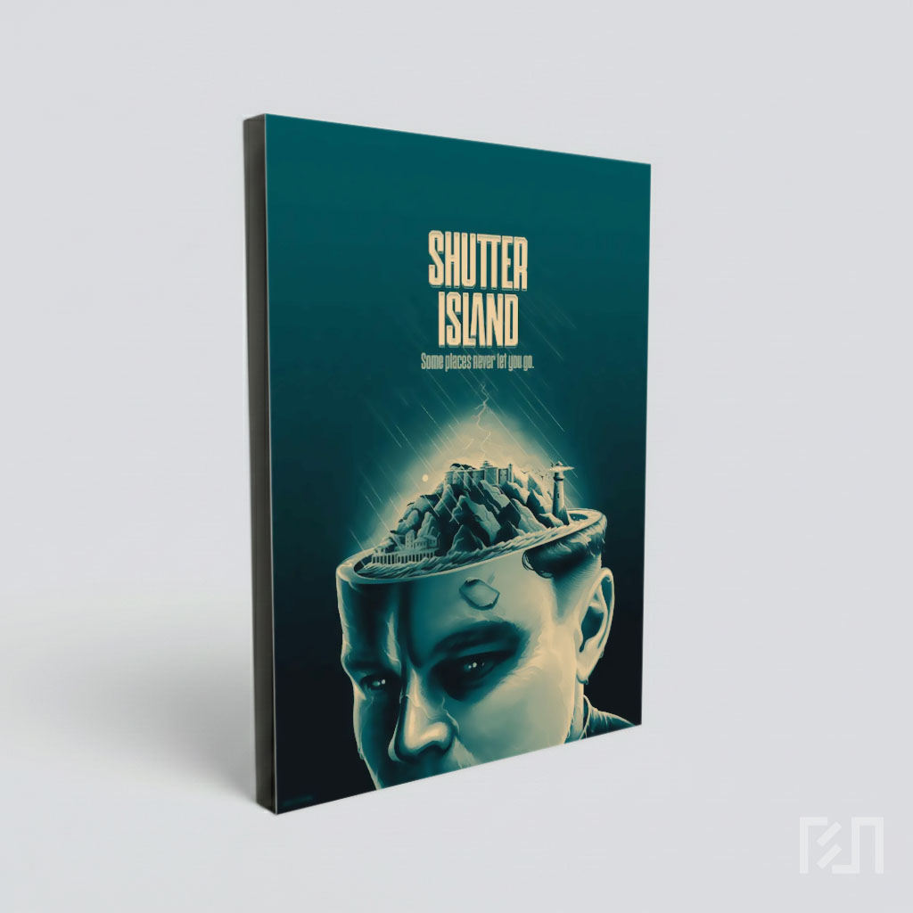 Poster Film Shutter Island - Seni Ilustrasi Psikologis
