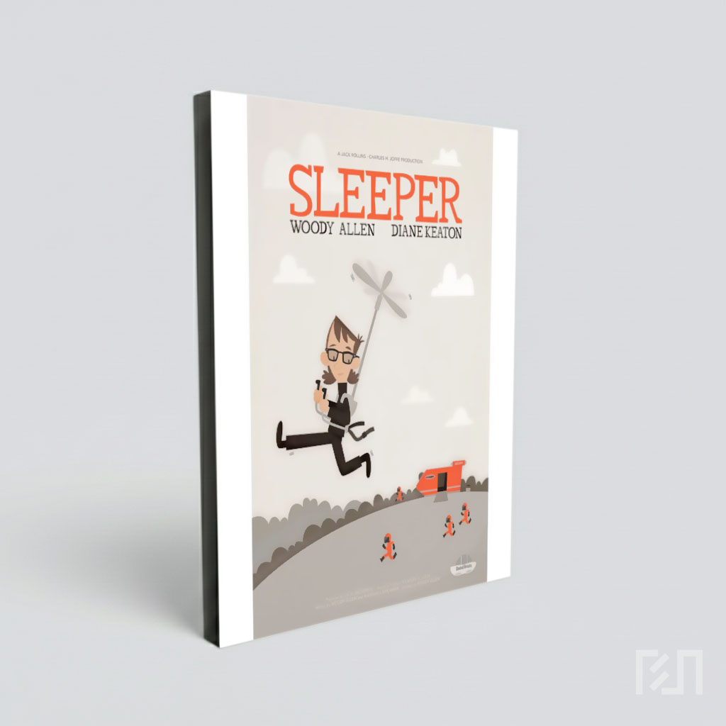 Poster Film Sleeper Woody Allen Diane Keaton