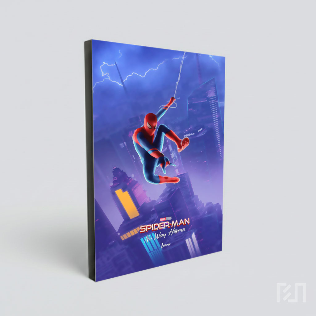 Poster Film Spider-Man Beraksi di Kota Malam
