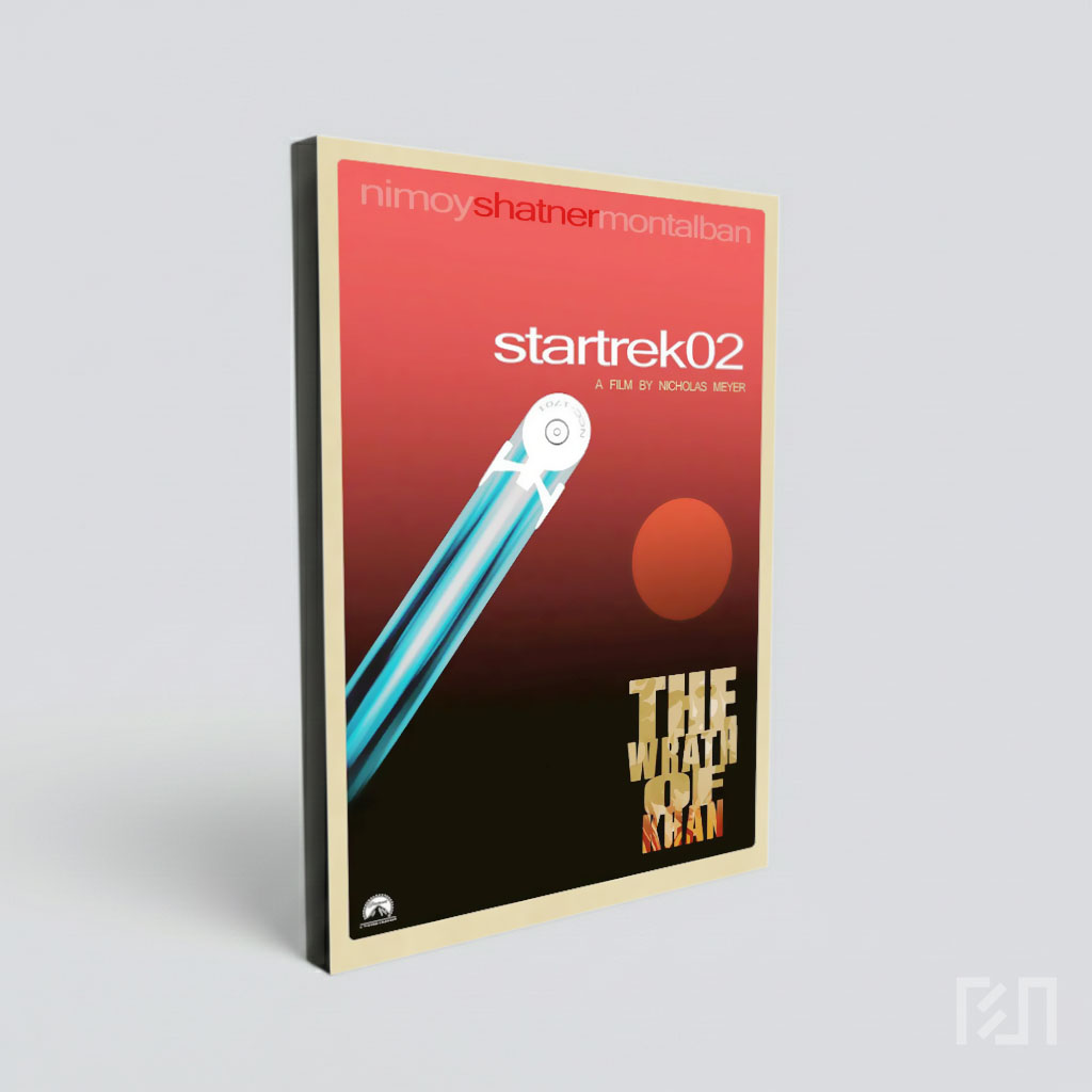Poster Film Star Trek II: The Wrath of Khan Minimalis