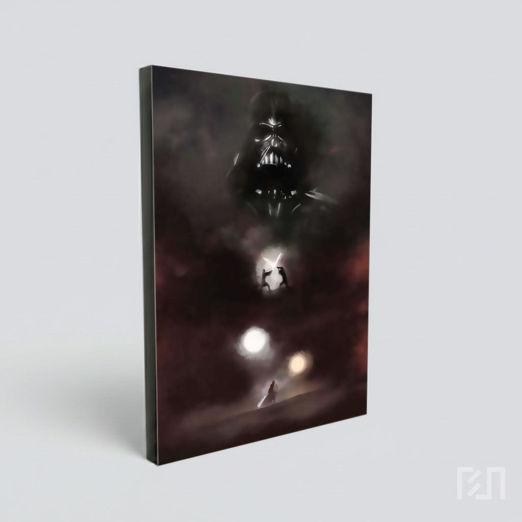 Poster Film Star Wars Darth Vader dan Duel Lightsaber